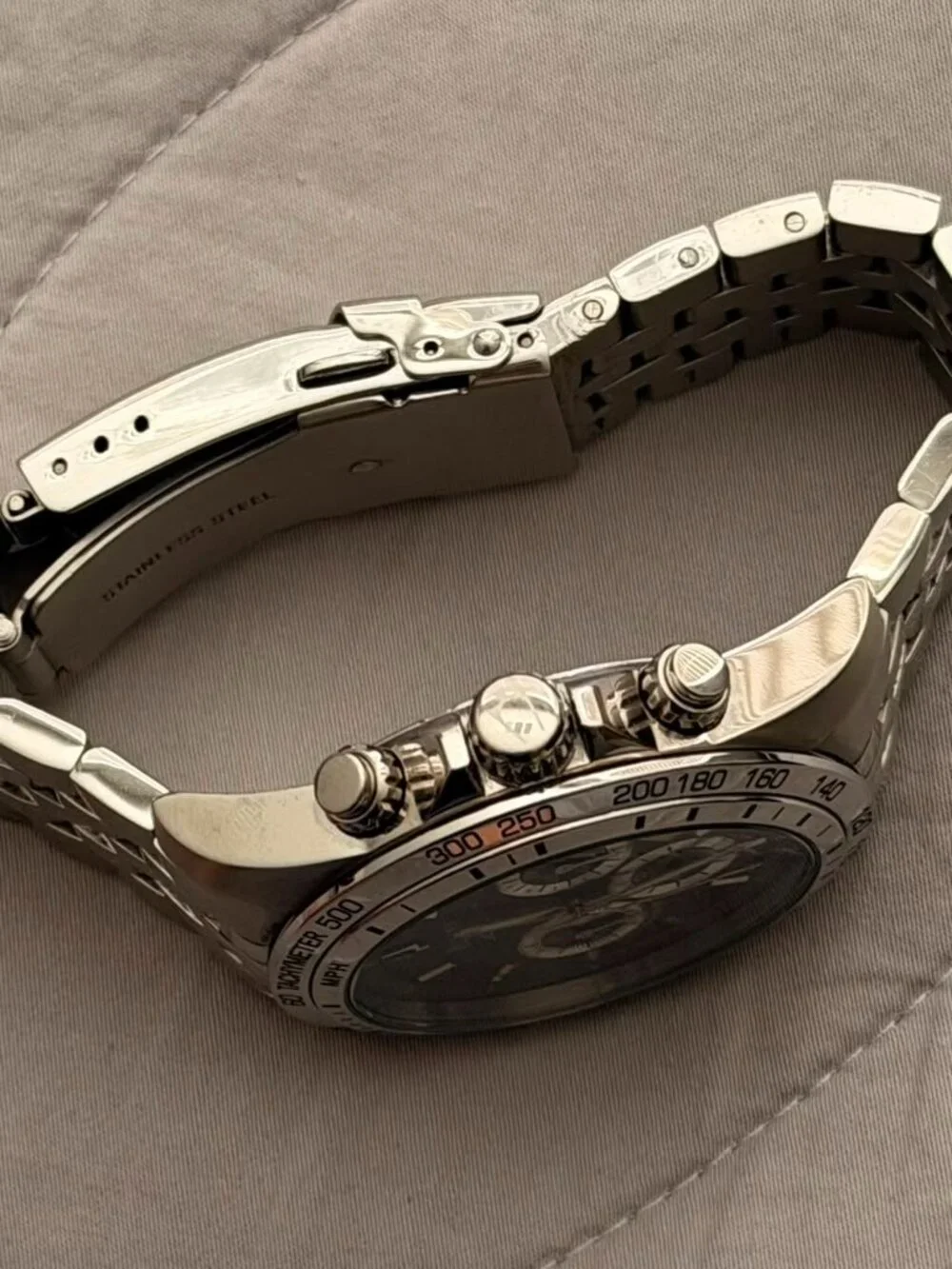 Bulova Marine Star Men's Watch Stainless Steel Excellent Condition